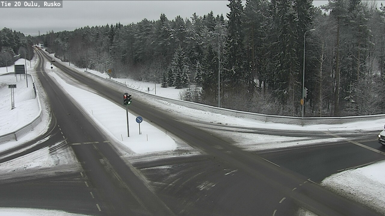 Weather Camera Image Road 20 Oulu, Rusko, Oulu, Pohjois-Pohjanmaa