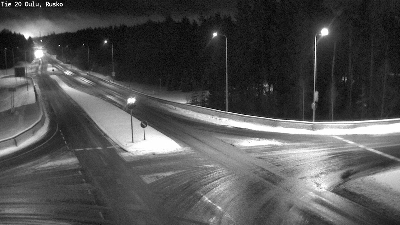 Weather Camera Image Road 20 Oulu, Rusko, Oulu, Pohjois-Pohjanmaa
