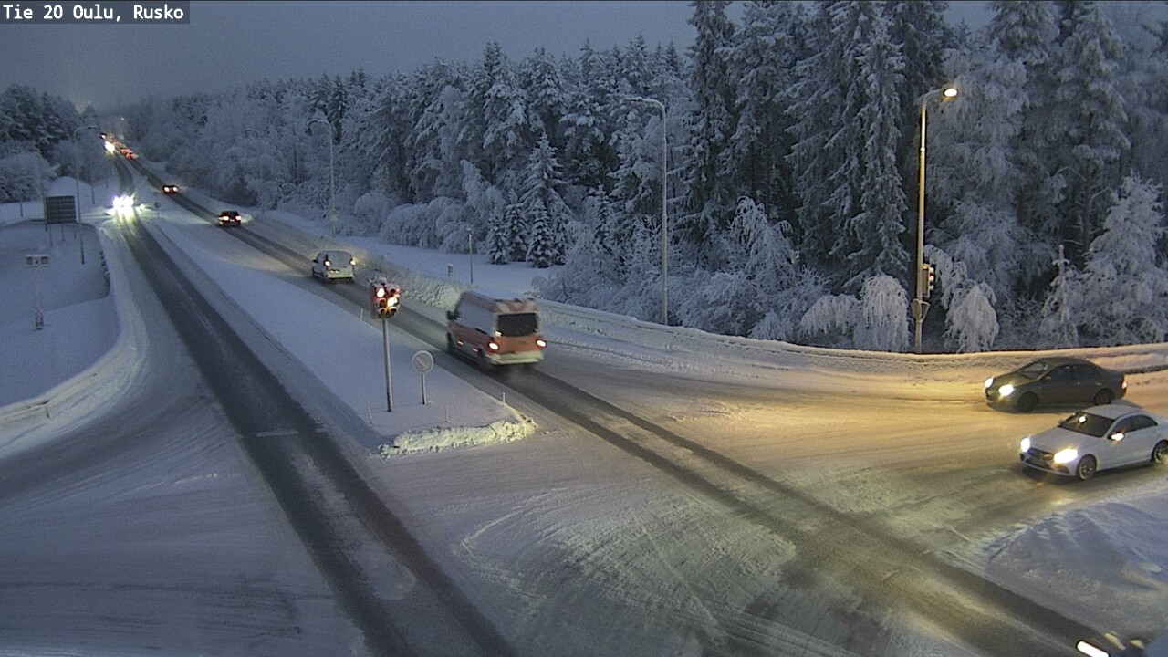 Weather Camera Image Road 20 Oulu, Rusko, Oulu, Pohjois-Pohjanmaa