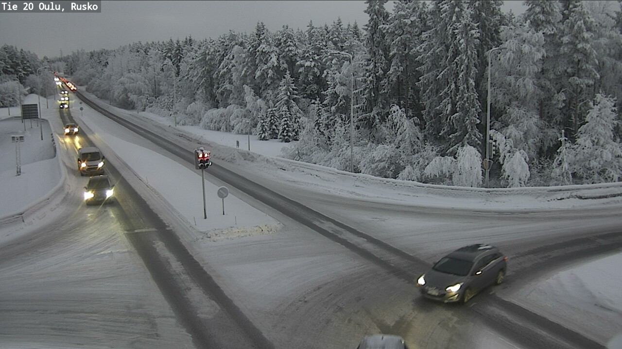 Weather Camera Image Road 20 Oulu, Rusko, Oulu, Pohjois-Pohjanmaa