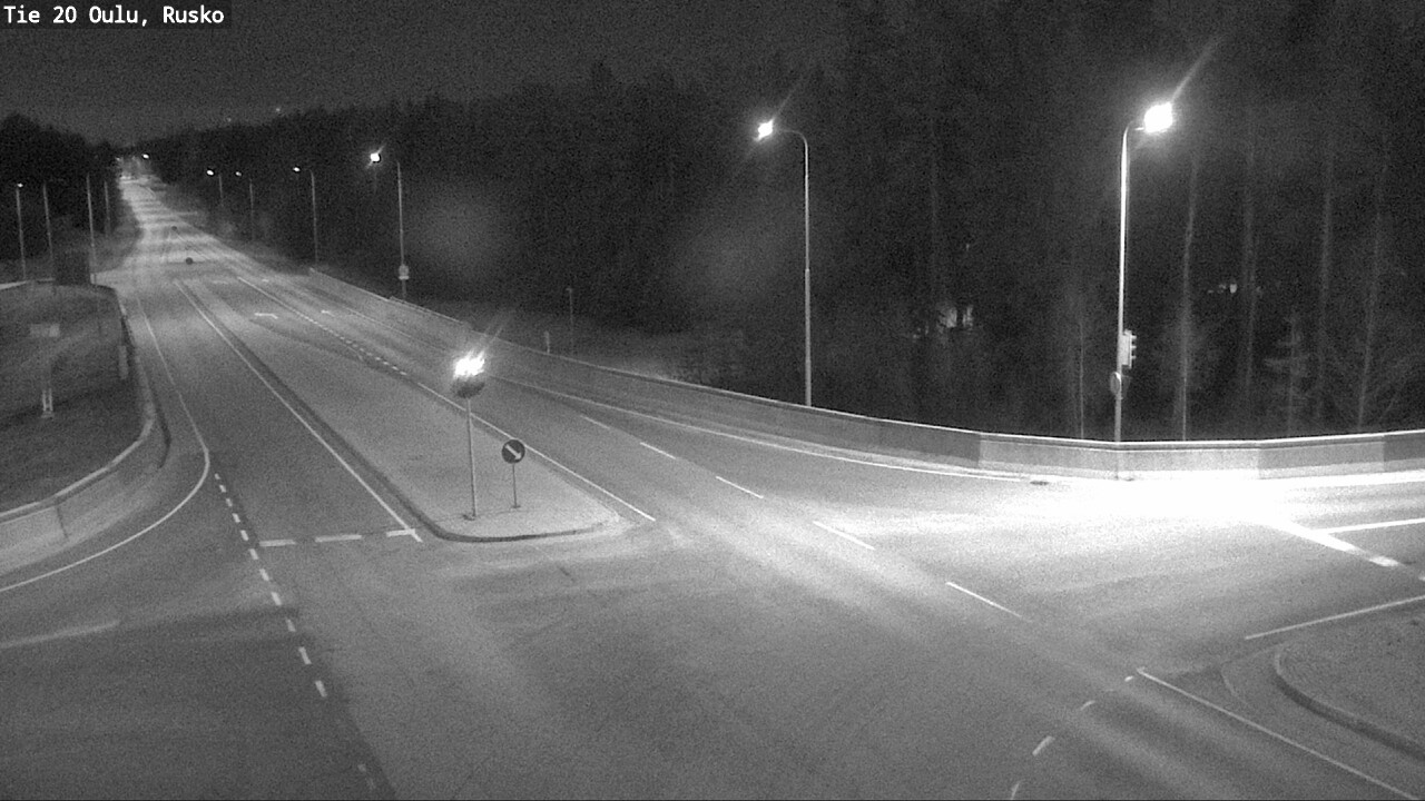 Weather Camera Image Road 20 Oulu, Rusko, Oulu, Pohjois-Pohjanmaa