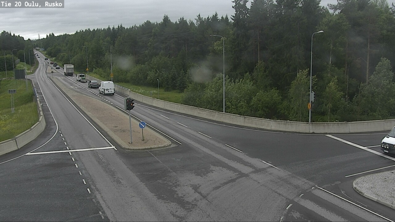 Weather Camera Image Väg 20 Uleåborg, Rusko, Oulu, Pohjois-Pohjanmaa