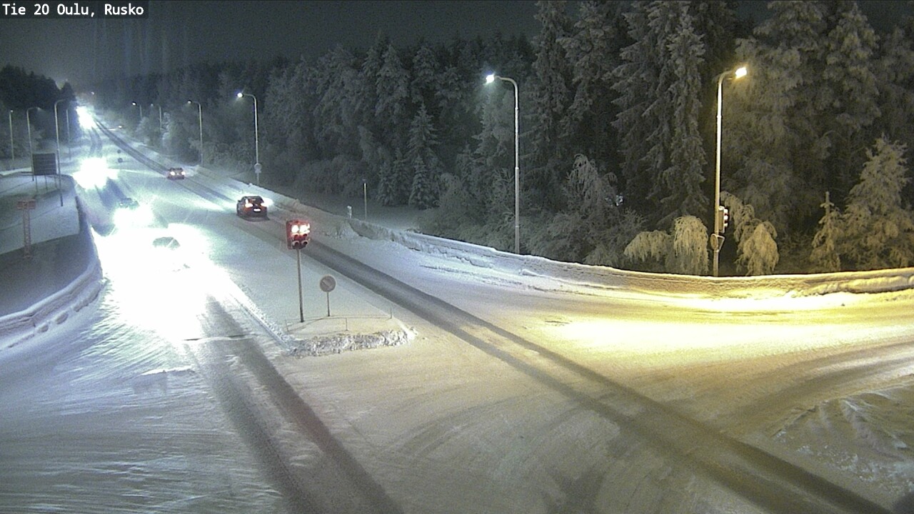 Weather Camera Image Road 20 Oulu, Rusko, Oulu, Pohjois-Pohjanmaa