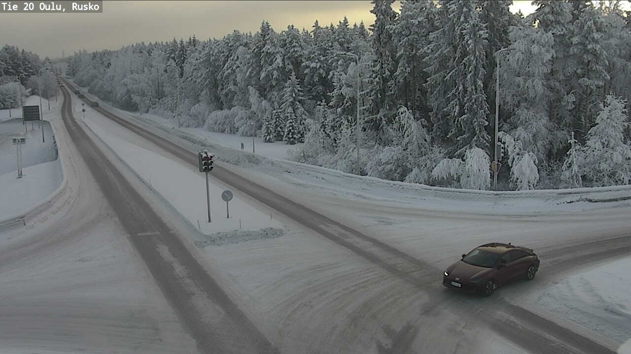 Weather Camera Image Road 20 Oulu, Rusko, Oulu, Pohjois-Pohjanmaa