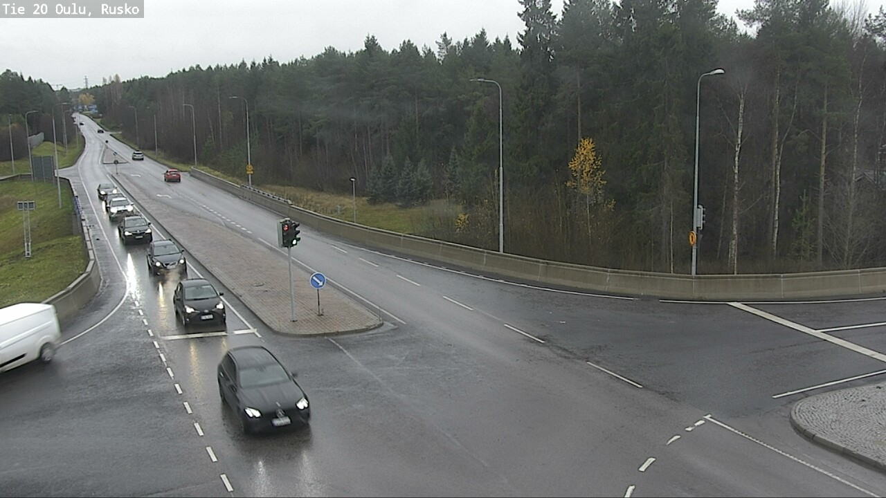 Weather Camera Image Väg 20 Uleåborg, Rusko, Oulu, Pohjois-Pohjanmaa