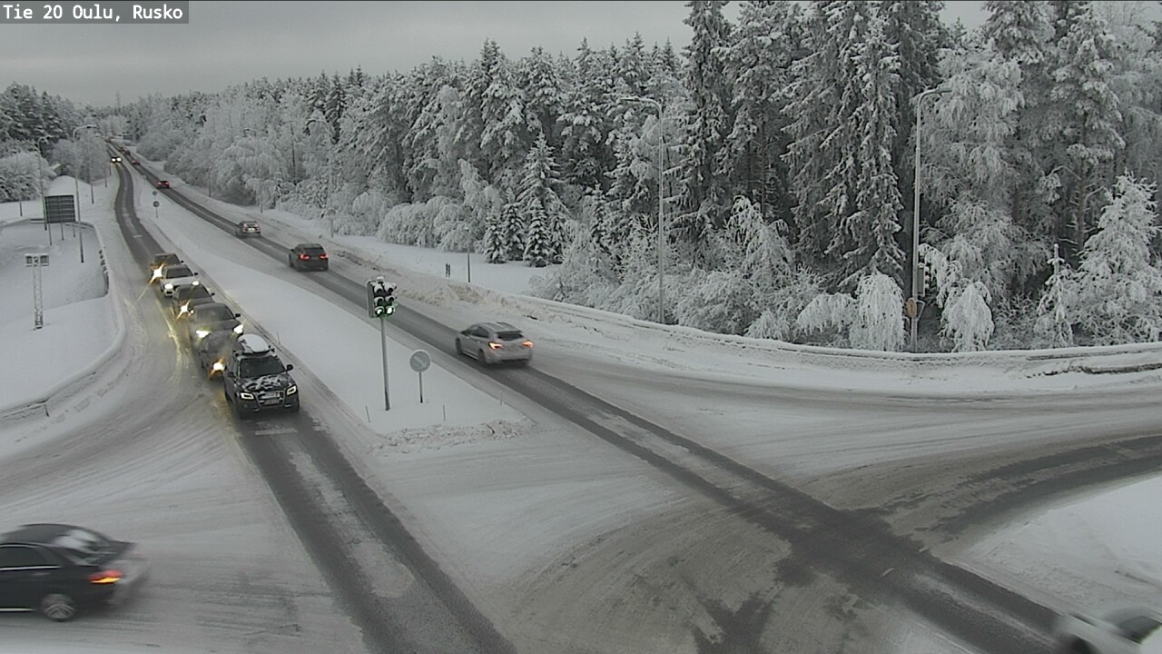 Weather Camera Image Road 20 Oulu, Rusko, Oulu, Pohjois-Pohjanmaa