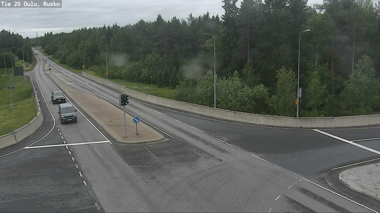 Weather Camera Image Väg 20 Uleåborg, Rusko, Oulu, Pohjois-Pohjanmaa