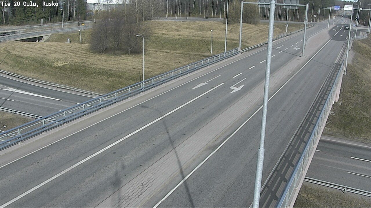 Weather Camera Image Väg 20 Uleåborg, Rusko, Oulu, Pohjois-Pohjanmaa