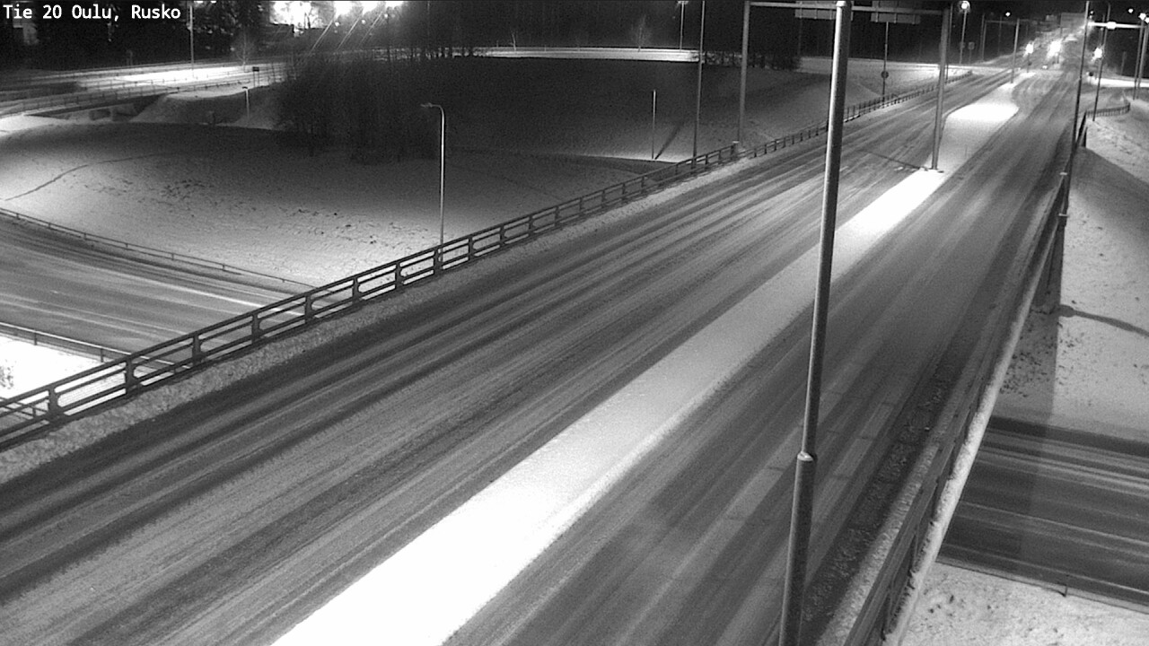 Weather Camera Image Väg 20 Uleåborg, Rusko, Oulu, Pohjois-Pohjanmaa