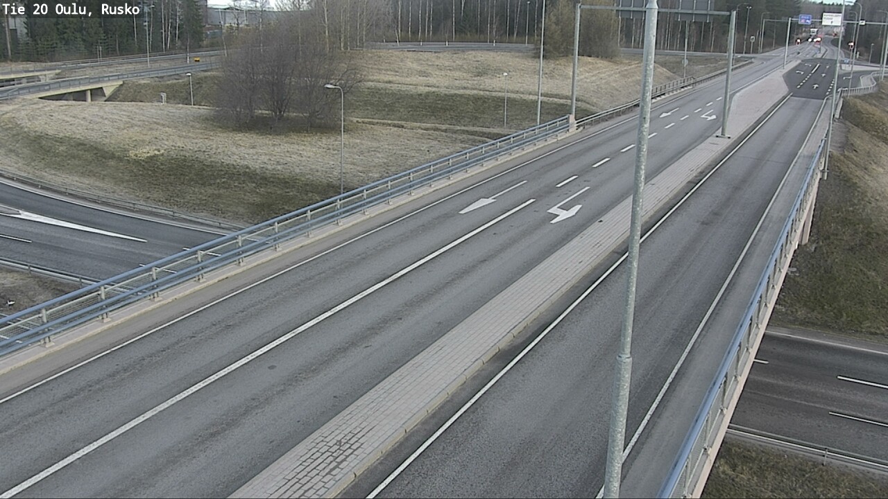 Weather Camera Image Väg 20 Uleåborg, Rusko, Oulu, Pohjois-Pohjanmaa