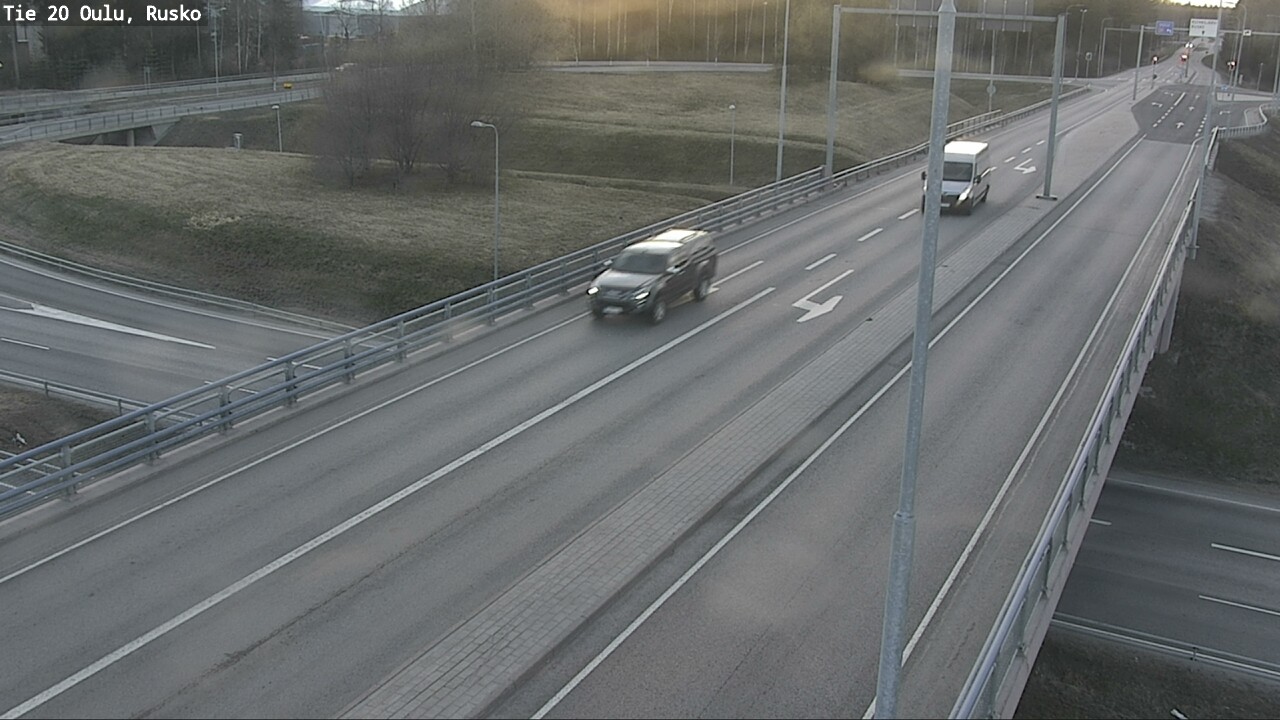Weather Camera Image Väg 20 Uleåborg, Rusko, Oulu, Pohjois-Pohjanmaa