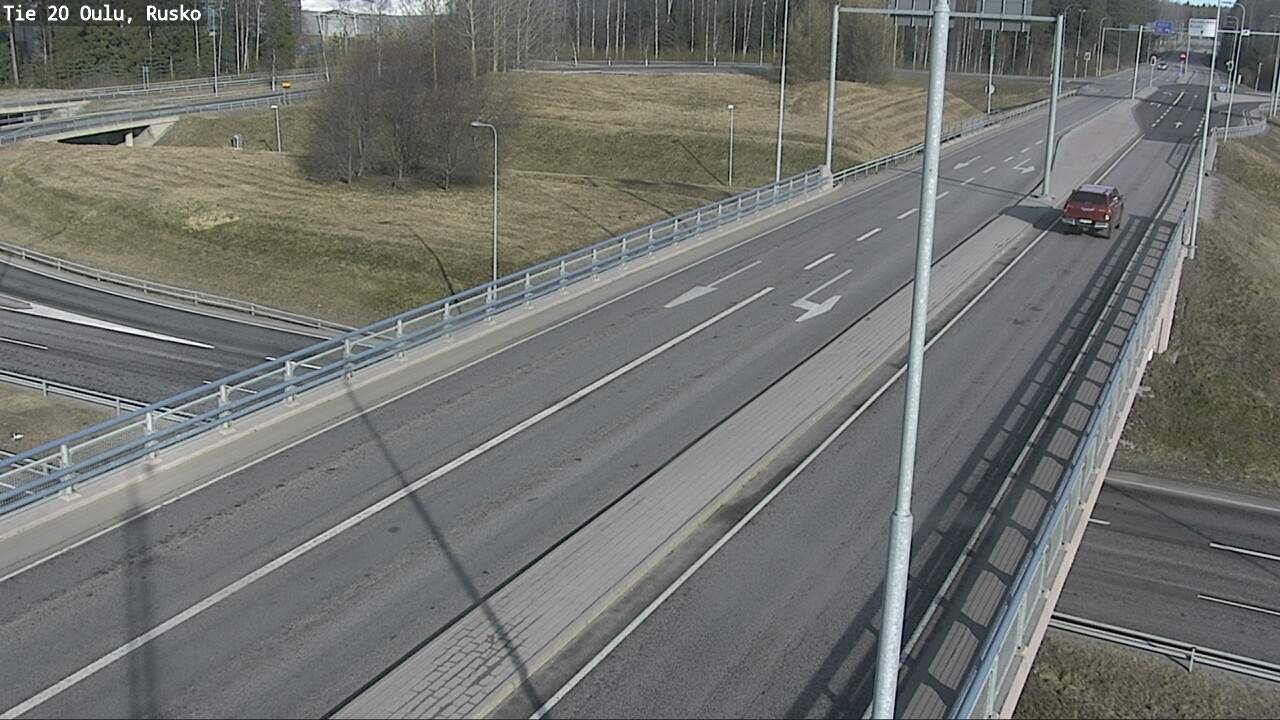 Weather Camera Image Väg 20 Uleåborg, Rusko, Oulu, Pohjois-Pohjanmaa