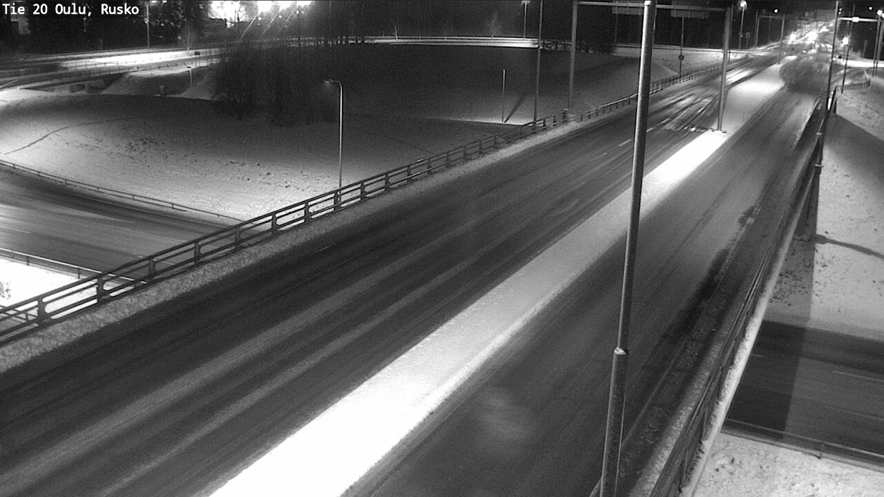 Weather Camera Image Väg 20 Uleåborg, Rusko, Oulu, Pohjois-Pohjanmaa