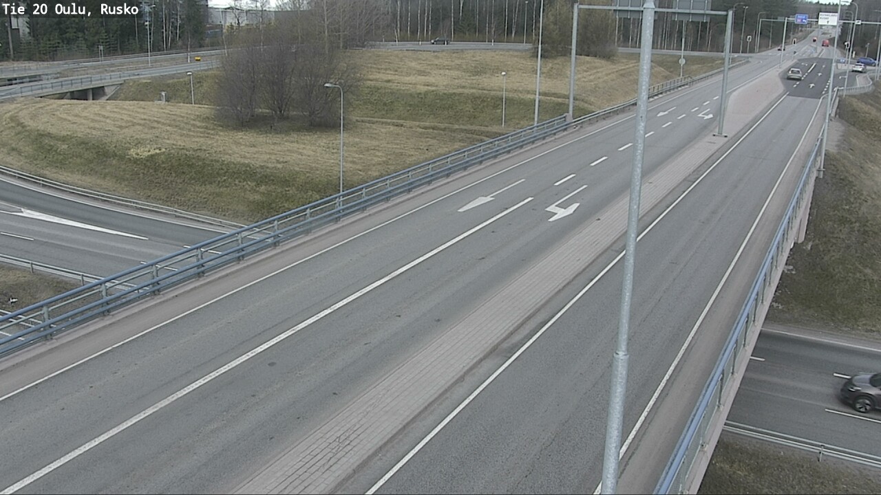 Weather Camera Image Väg 20 Uleåborg, Rusko, Oulu, Pohjois-Pohjanmaa