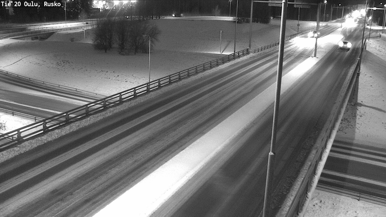 Weather Camera Image Väg 20 Uleåborg, Rusko, Oulu, Pohjois-Pohjanmaa