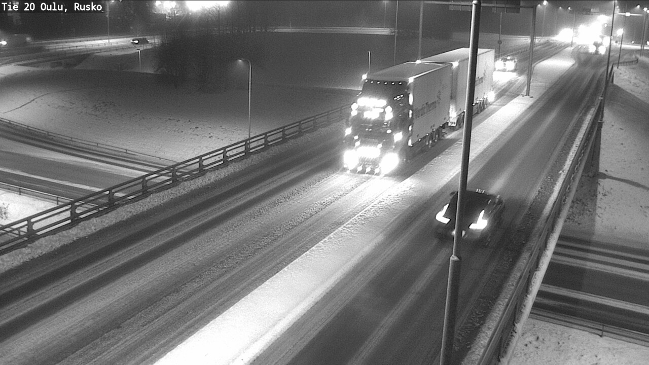 Weather Camera Image Väg 20 Uleåborg, Rusko, Oulu, Pohjois-Pohjanmaa