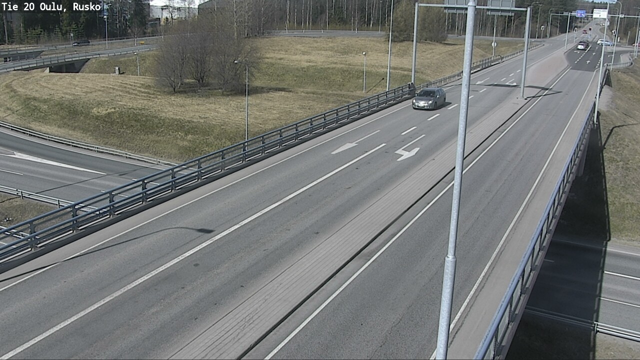 Weather Camera Image Väg 20 Uleåborg, Rusko, Oulu, Pohjois-Pohjanmaa