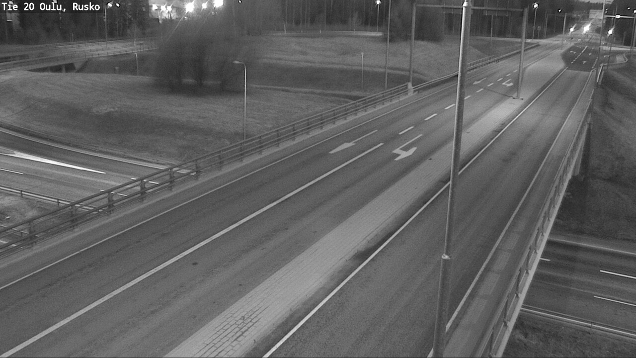 Weather Camera Image Väg 20 Uleåborg, Rusko, Oulu, Pohjois-Pohjanmaa