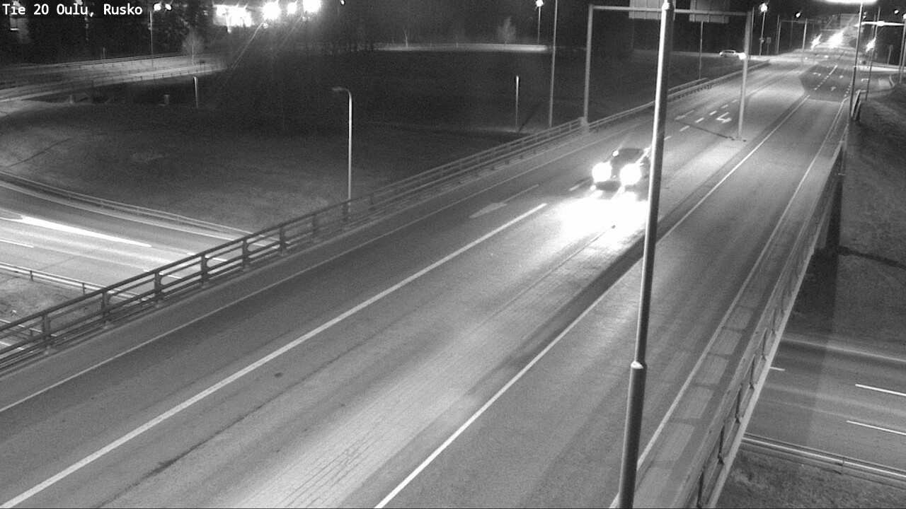 Weather Camera Image Väg 20 Uleåborg, Rusko, Oulu, Pohjois-Pohjanmaa