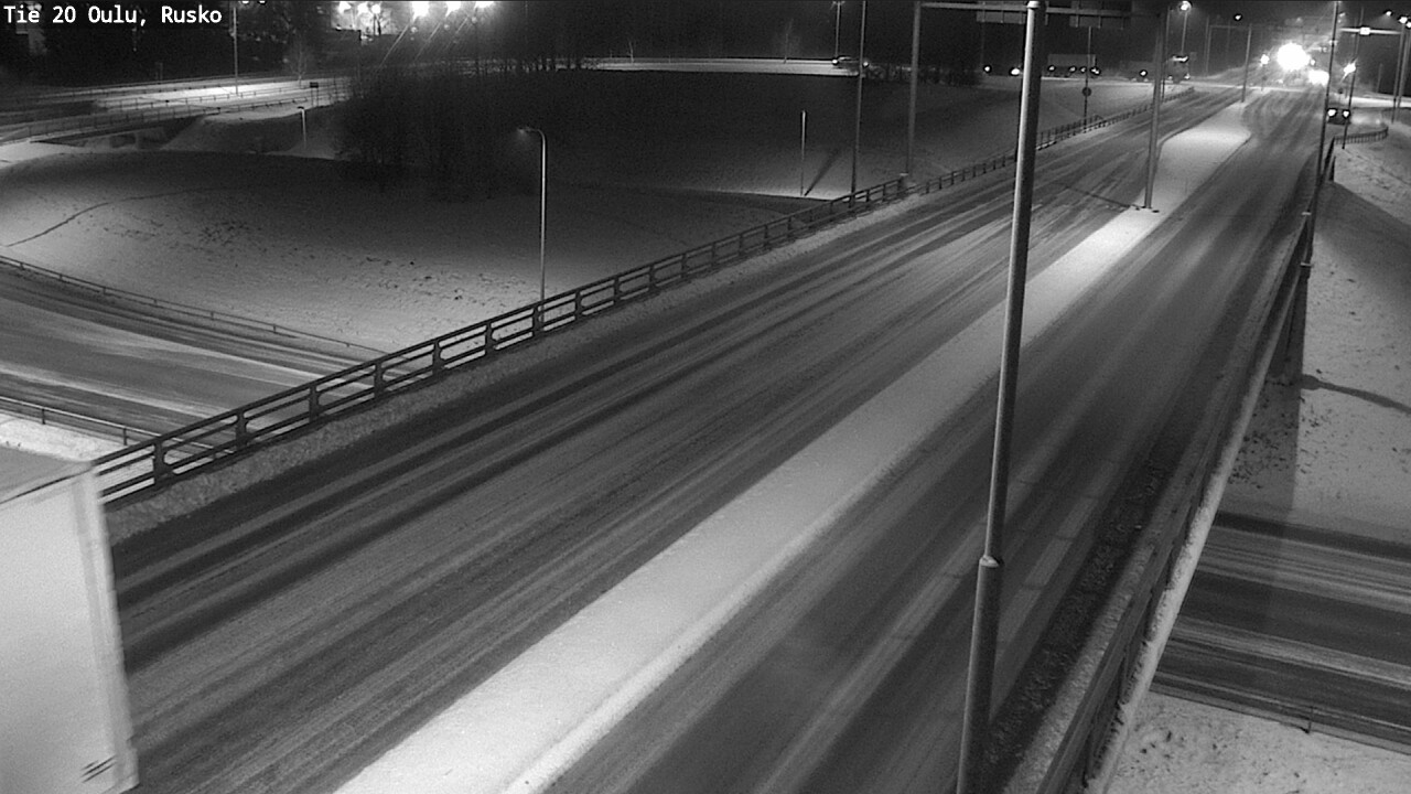 Weather Camera Image Väg 20 Uleåborg, Rusko, Oulu, Pohjois-Pohjanmaa