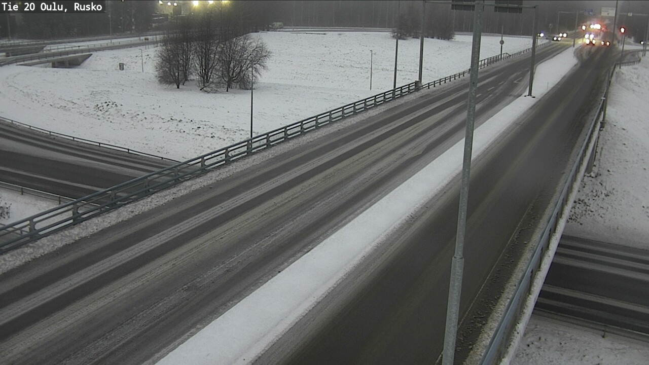 Weather Camera Image Väg 20 Uleåborg, Rusko, Oulu, Pohjois-Pohjanmaa