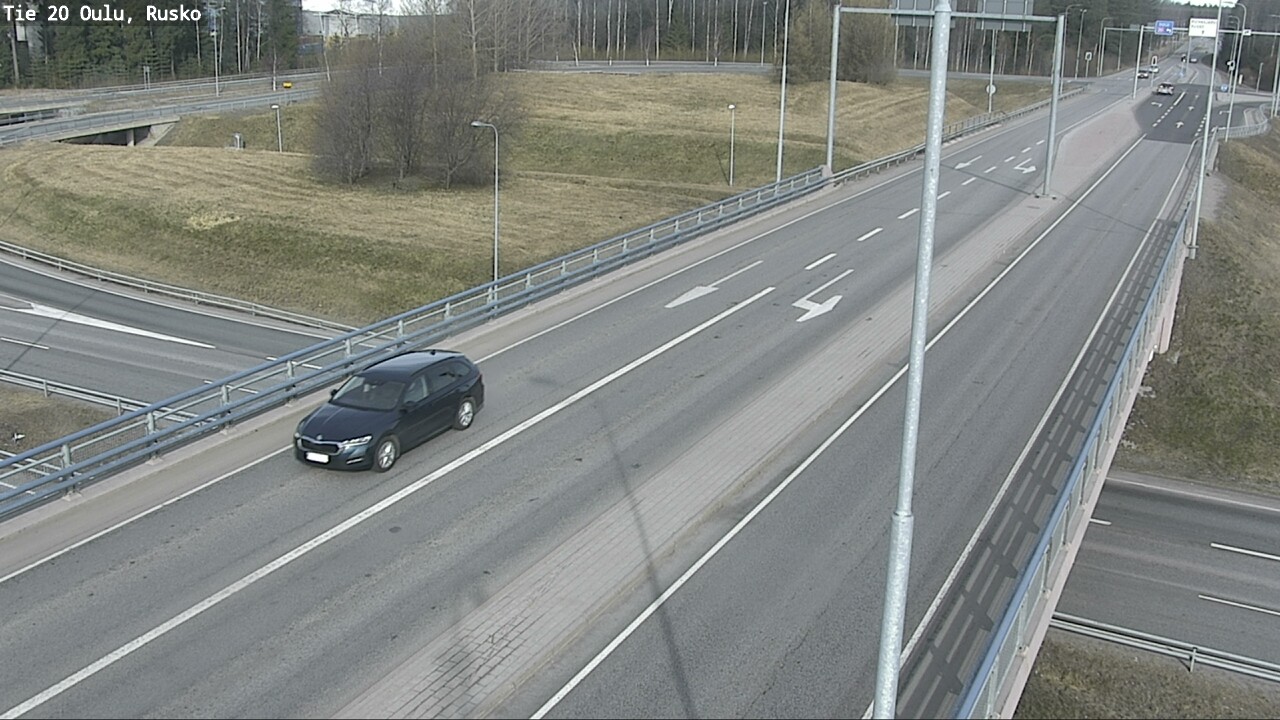 Weather Camera Image Väg 20 Uleåborg, Rusko, Oulu, Pohjois-Pohjanmaa