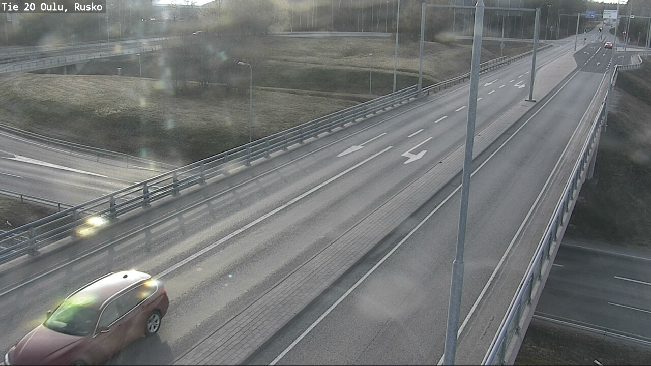 Weather Camera Image Väg 20 Uleåborg, Rusko, Oulu, Pohjois-Pohjanmaa