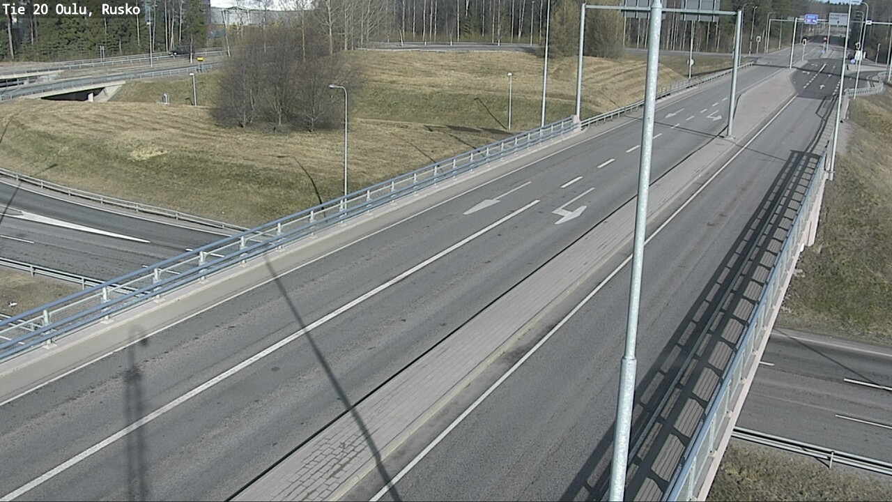 Weather Camera Image Väg 20 Uleåborg, Rusko, Oulu, Pohjois-Pohjanmaa