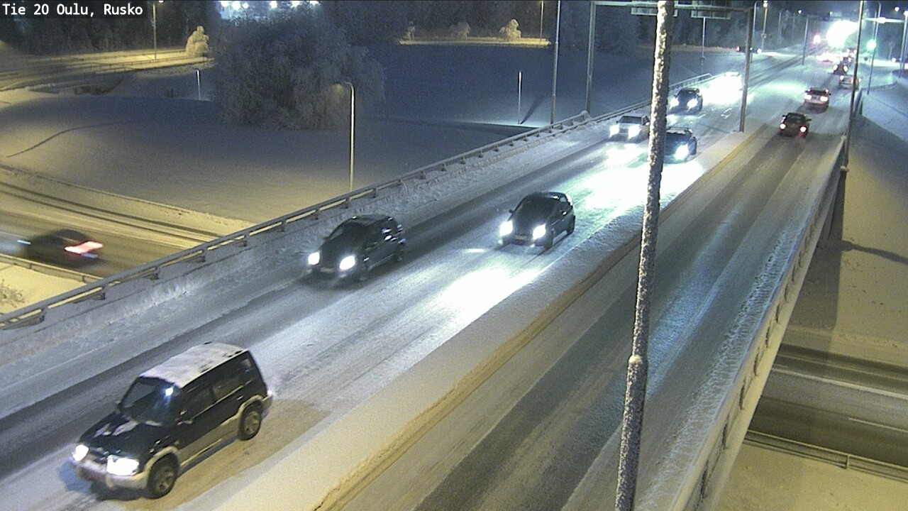 Weather Camera Image Road 20 Oulu, Rusko, Oulu, Pohjois-Pohjanmaa