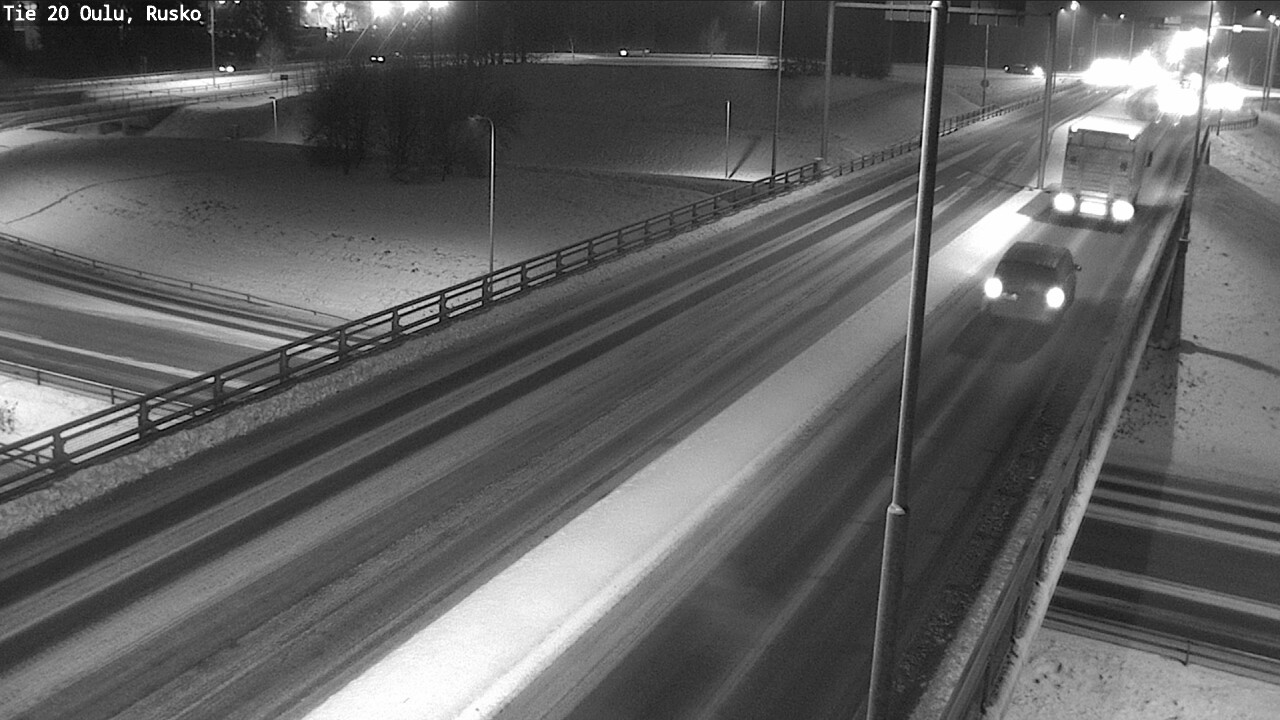 Weather Camera Image Väg 20 Uleåborg, Rusko, Oulu, Pohjois-Pohjanmaa