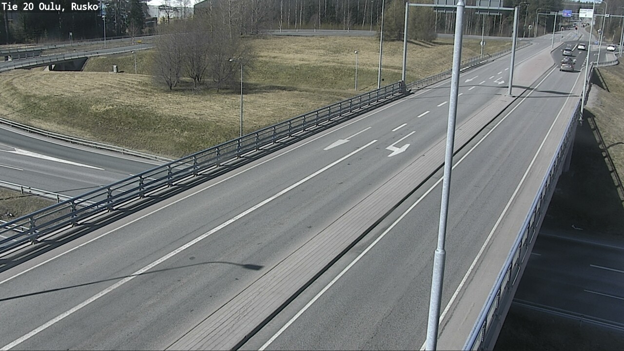 Weather Camera Image Väg 20 Uleåborg, Rusko, Oulu, Pohjois-Pohjanmaa