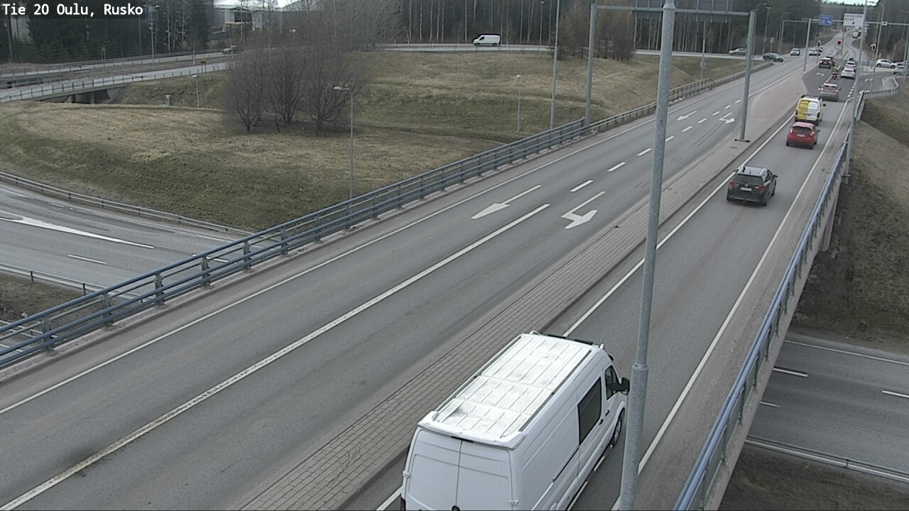 Weather Camera Image Väg 20 Uleåborg, Rusko, Oulu, Pohjois-Pohjanmaa
