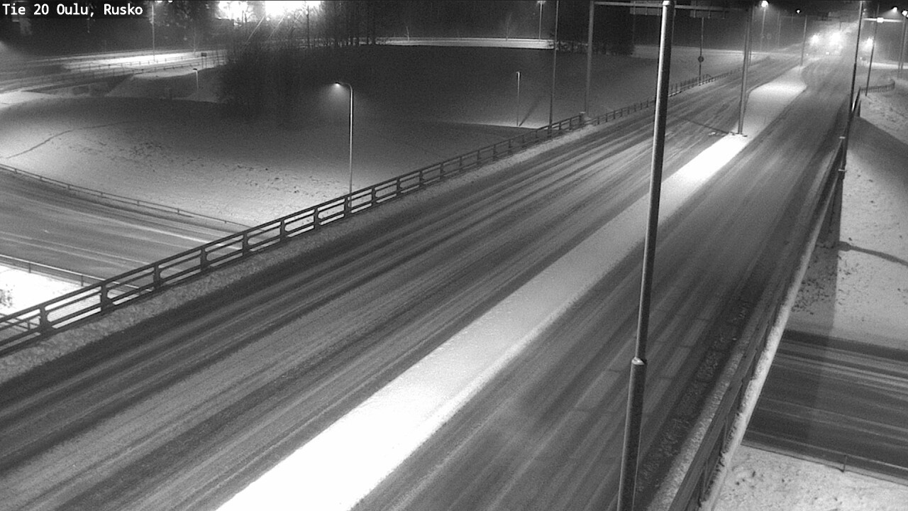 Weather Camera Image Väg 20 Uleåborg, Rusko, Oulu, Pohjois-Pohjanmaa
