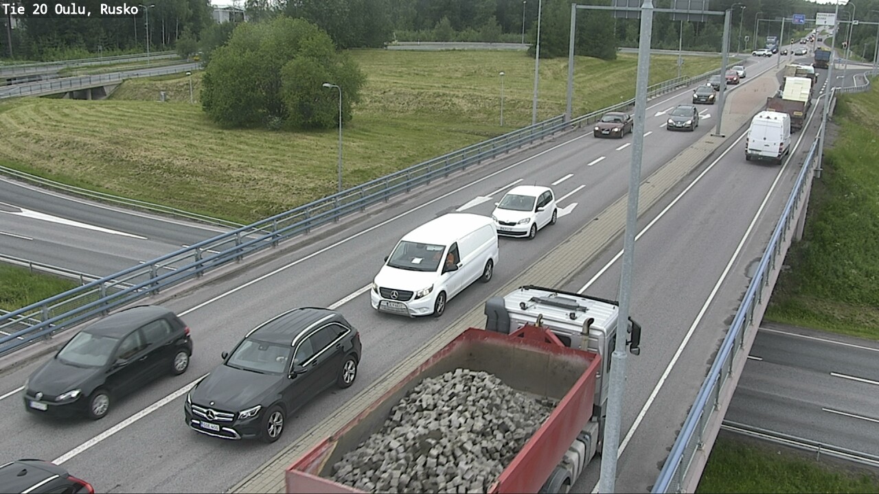 Weather Camera Image Väg 20 Uleåborg, Rusko, Oulu, Pohjois-Pohjanmaa