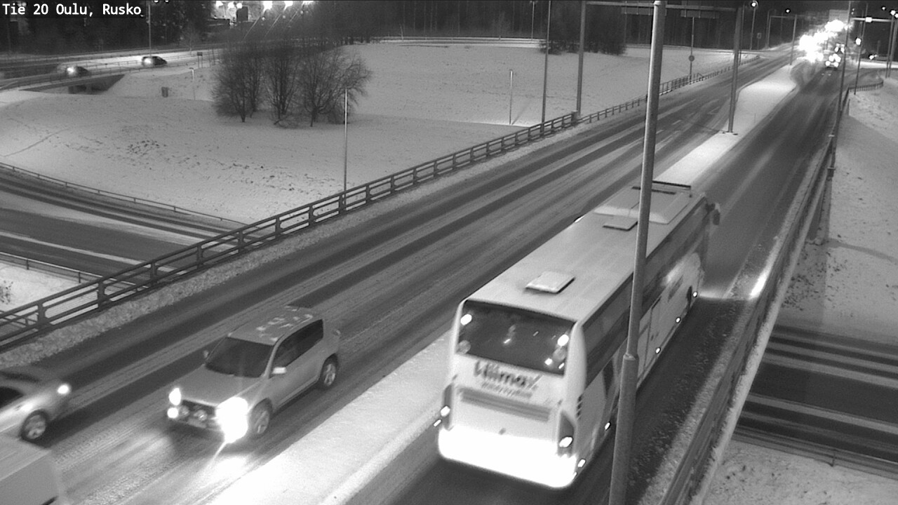 Weather Camera Image Väg 20 Uleåborg, Rusko, Oulu, Pohjois-Pohjanmaa
