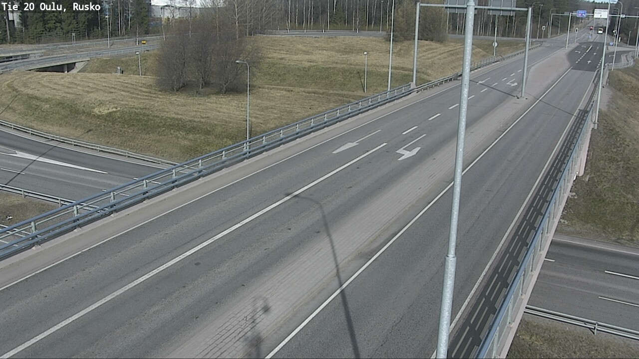 Weather Camera Image Väg 20 Uleåborg, Rusko, Oulu, Pohjois-Pohjanmaa