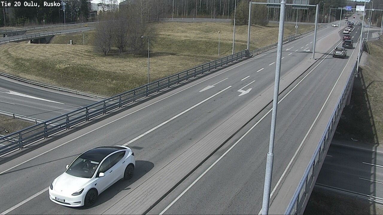 Weather Camera Image Väg 20 Uleåborg, Rusko, Oulu, Pohjois-Pohjanmaa