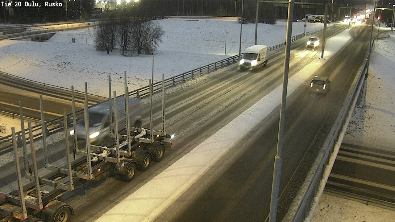 Weather Camera Image Väg 20 Uleåborg, Rusko, Oulu, Pohjois-Pohjanmaa