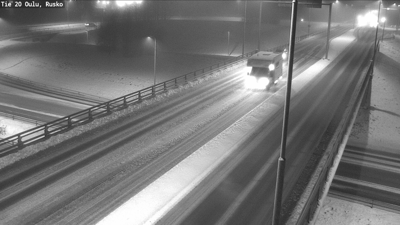 Weather Camera Image Väg 20 Uleåborg, Rusko, Oulu, Pohjois-Pohjanmaa