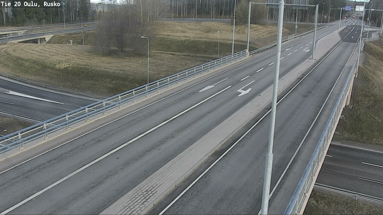 Weather Camera Image Väg 20 Uleåborg, Rusko, Oulu, Pohjois-Pohjanmaa