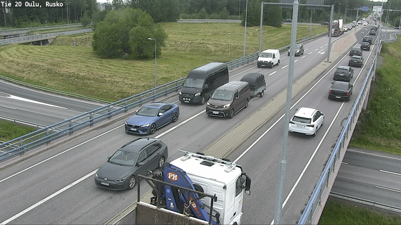 Weather Camera Image Väg 20 Uleåborg, Rusko, Oulu, Pohjois-Pohjanmaa