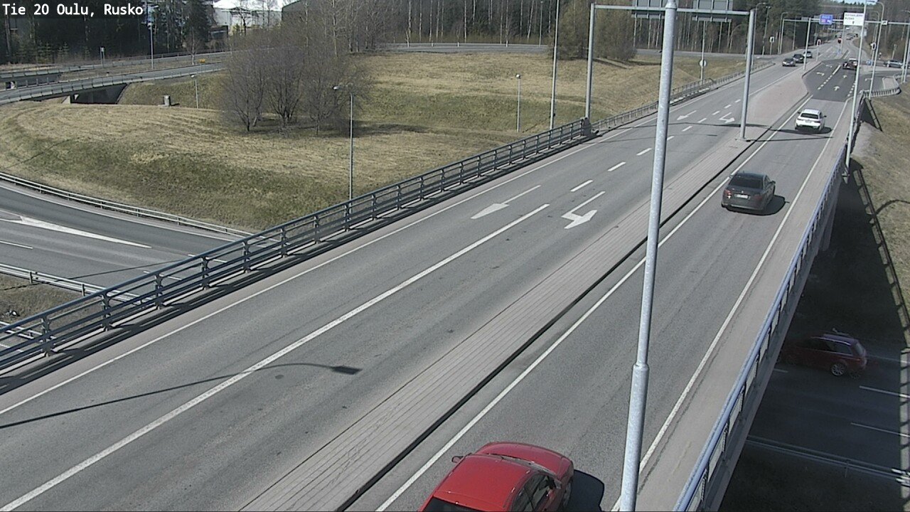 Weather Camera Image Väg 20 Uleåborg, Rusko, Oulu, Pohjois-Pohjanmaa
