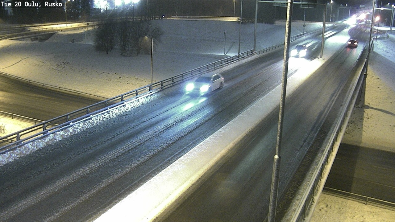 Weather Camera Image Väg 20 Uleåborg, Rusko, Oulu, Pohjois-Pohjanmaa