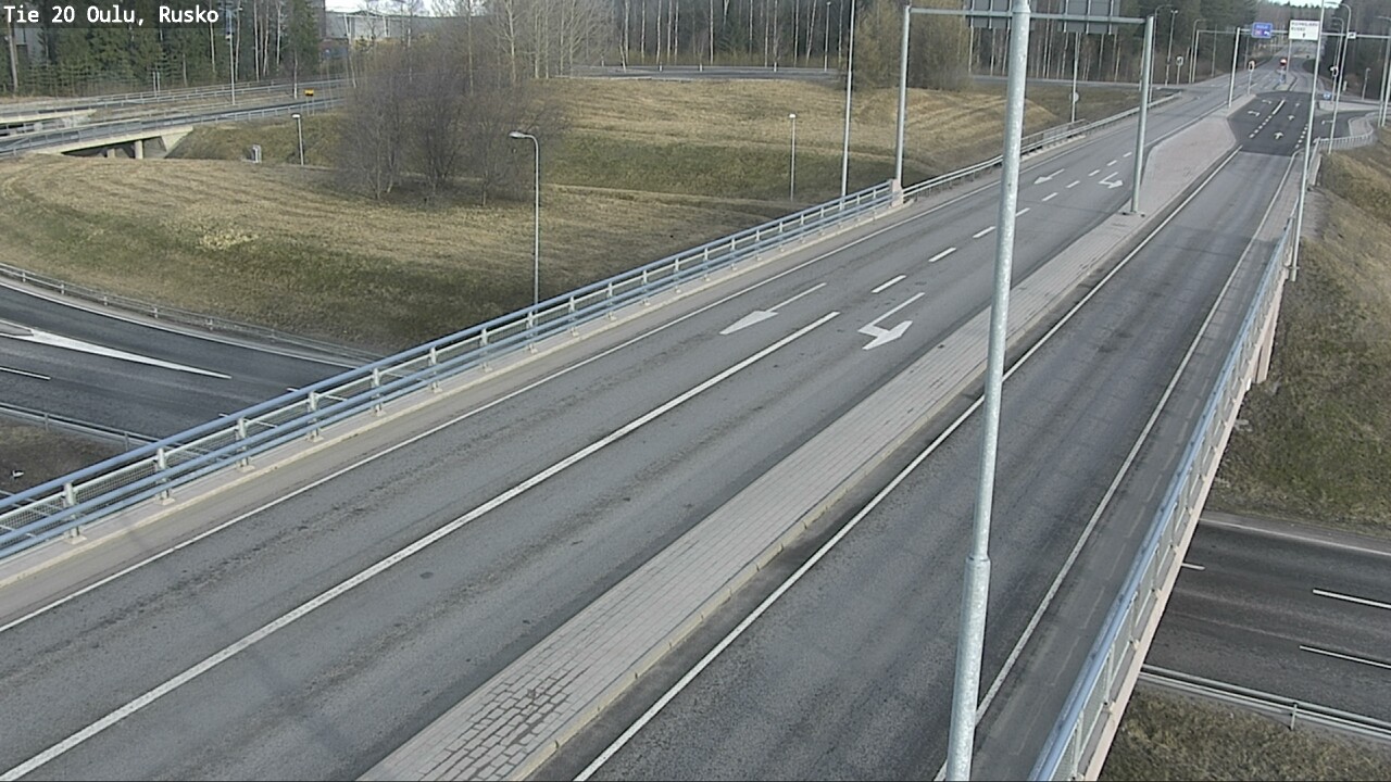 Weather Camera Image Väg 20 Uleåborg, Rusko, Oulu, Pohjois-Pohjanmaa