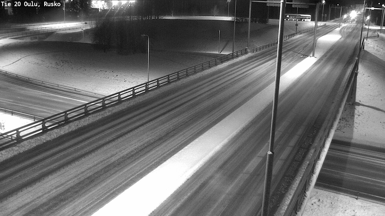 Weather Camera Image Väg 20 Uleåborg, Rusko, Oulu, Pohjois-Pohjanmaa