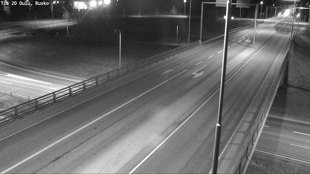 Weather Camera Image Väg 20 Uleåborg, Rusko, Oulu, Pohjois-Pohjanmaa