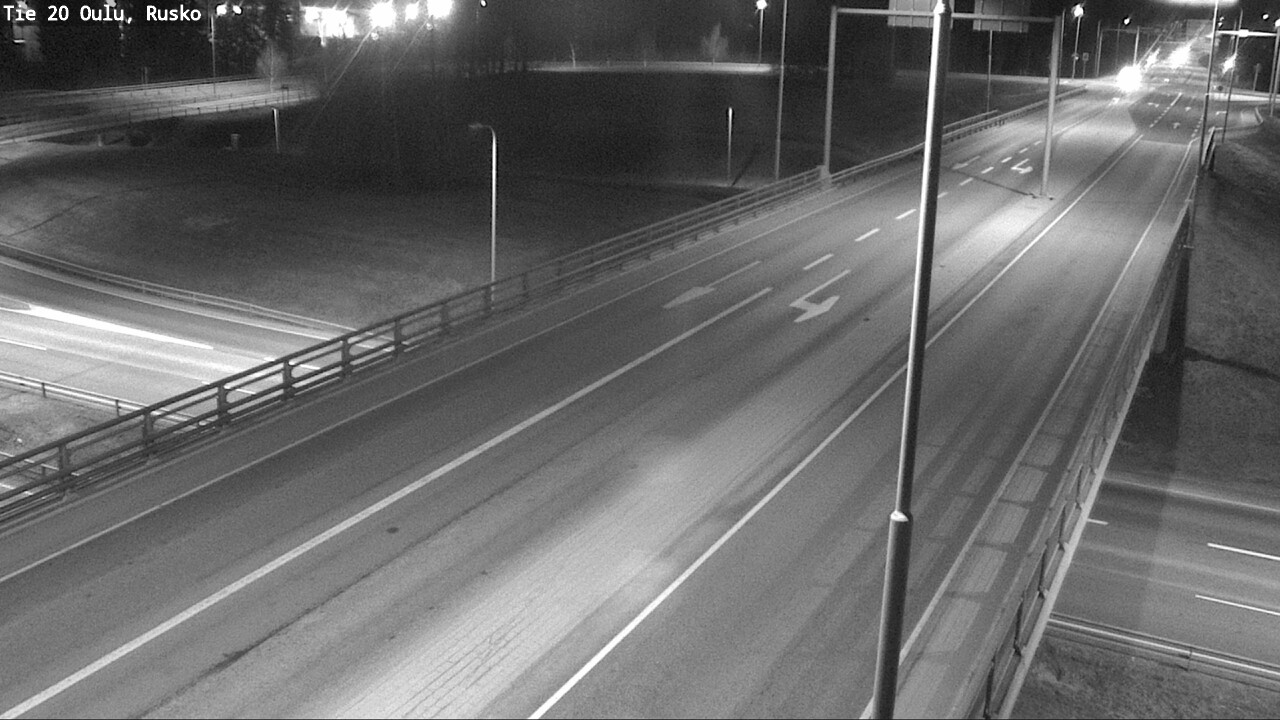 Weather Camera Image Väg 20 Uleåborg, Rusko, Oulu, Pohjois-Pohjanmaa