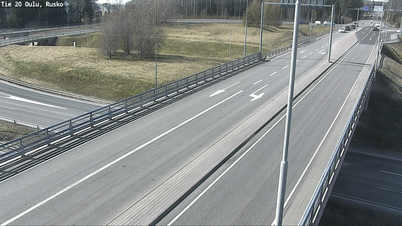 Weather Camera Image Väg 20 Uleåborg, Rusko, Oulu, Pohjois-Pohjanmaa