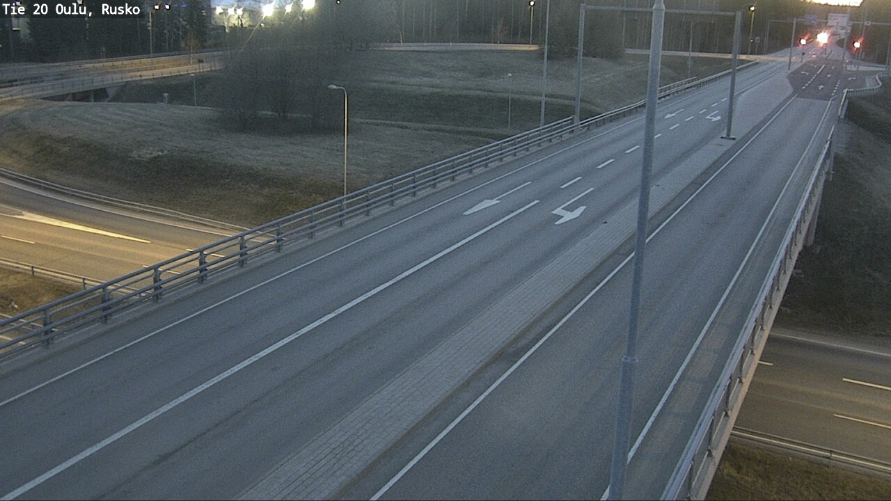 Weather Camera Image Väg 20 Uleåborg, Rusko, Oulu, Pohjois-Pohjanmaa