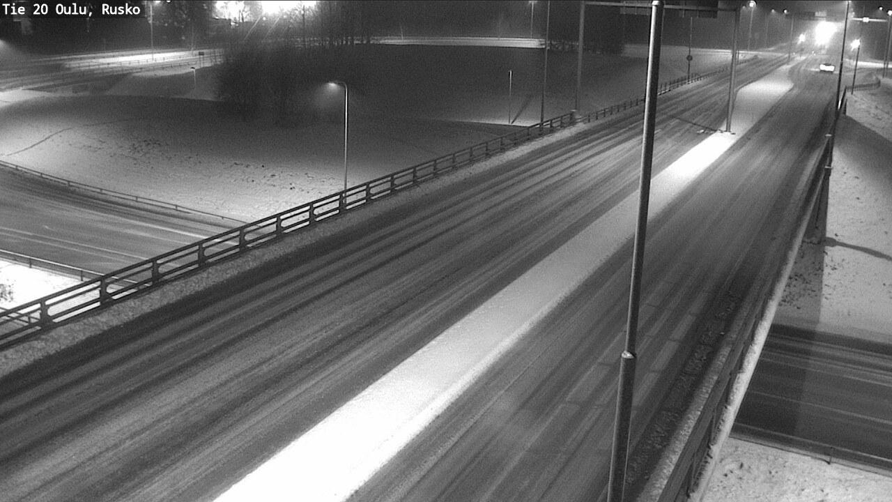 Weather Camera Image Väg 20 Uleåborg, Rusko, Oulu, Pohjois-Pohjanmaa